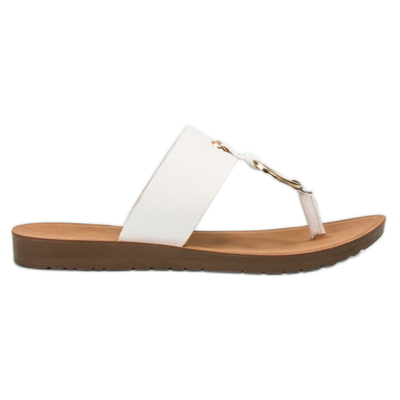 Flip-flops VINCEZA elegante alb