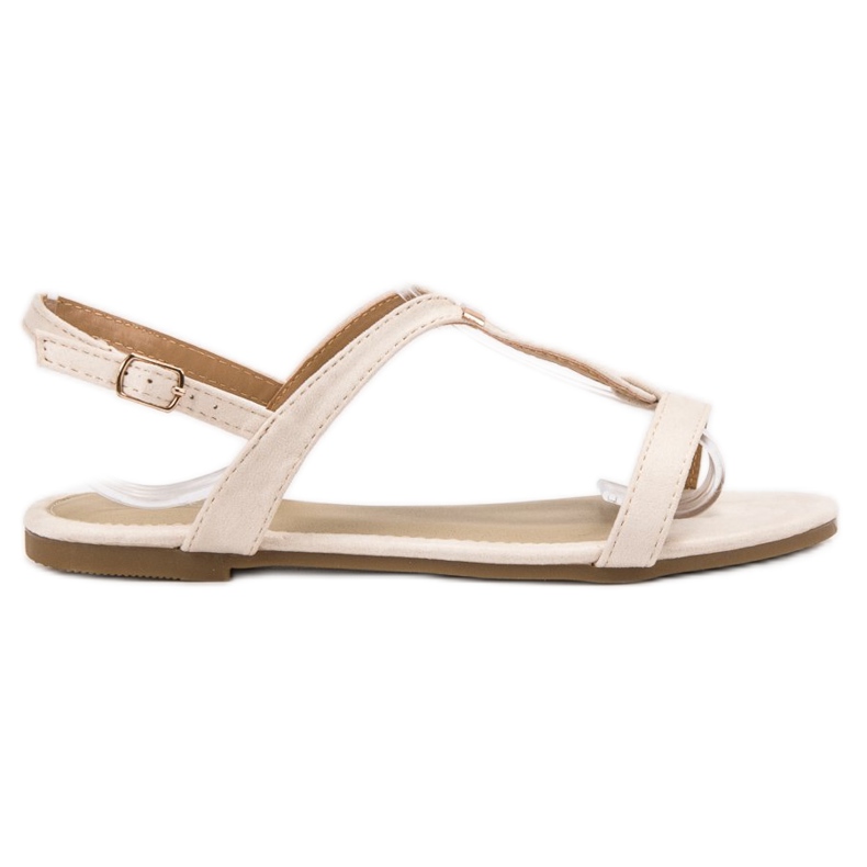 Clowse Sandale elegante din piele de căprioară maro Clowse Sandale elegante din piele de căprioară maro