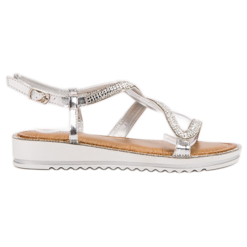 SHELOVET Sandale pe platformă gri