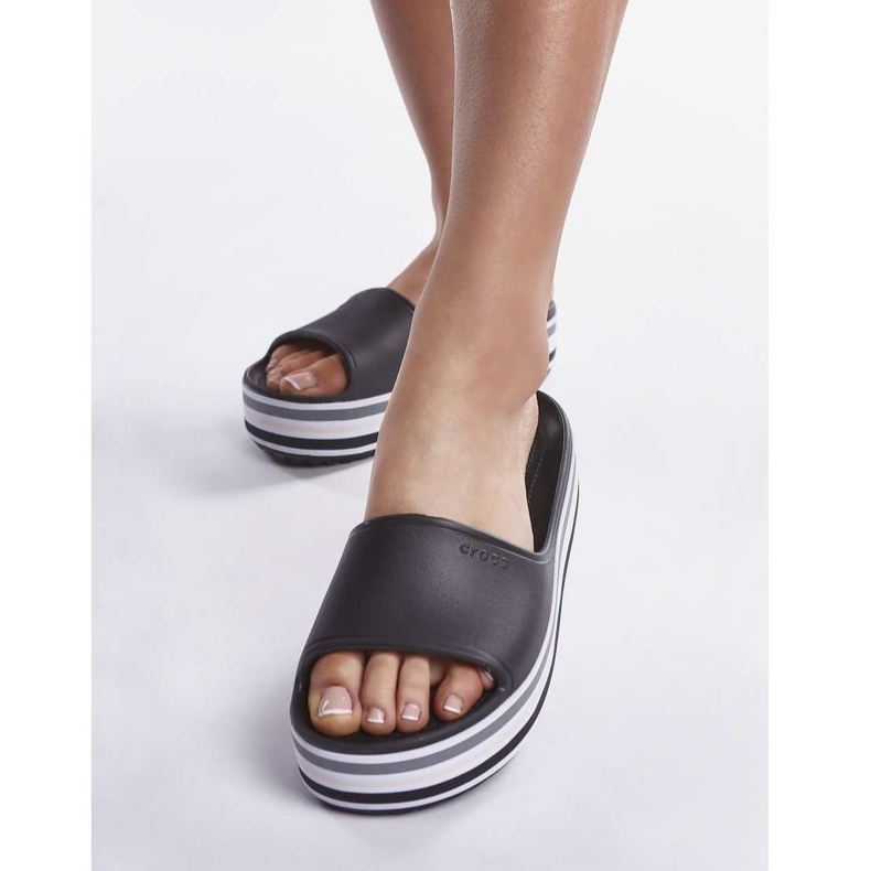 Crocs Cb Platform Bld Color Slide 001 Negru