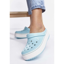 Crocs Crocband Platform Clog 4JE Blue Ice Ice Blue multicolor