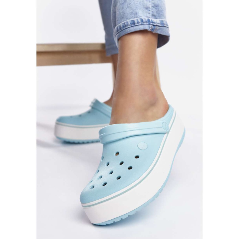 Crocs Crocband Platform Clog 4JE Blue Ice Ice Blue multicolor