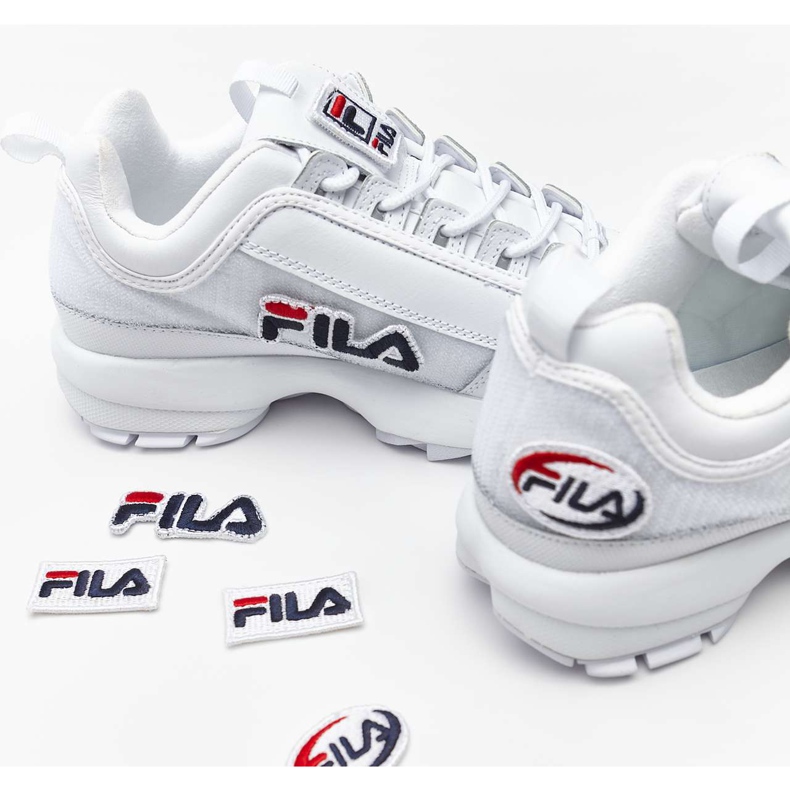 Fila Disruptorul Ii patch-uri Wmn 100 alb