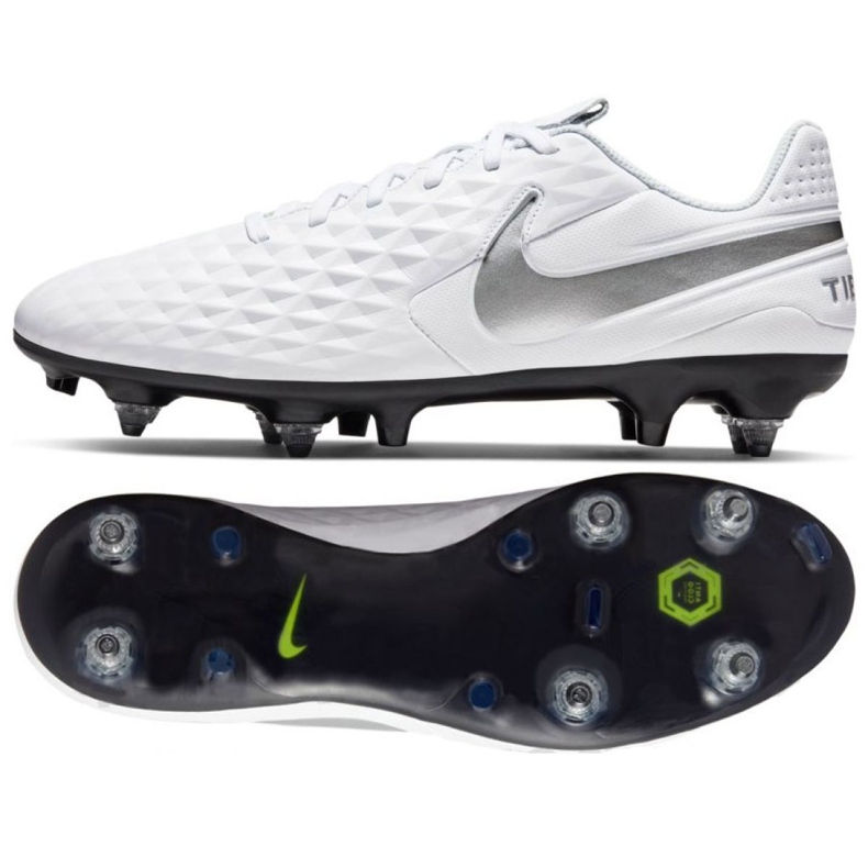 Pantof de fotbal Nike Tiempo Legend 8 Academy SG-Pro Anticlog Traction M AT6014-100 alb alb
