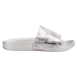 Small Swan Papuci Casual pentru femei gri Small Swan Papuci Casual pentru femei gri