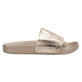 Small Swan Papuci Casual pentru femei de aur