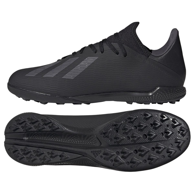 Ghete de fotbal Adidas X 19.3 Tf M F35373 negru negru Ghete de fotbal Adidas X 19.3 Tf M F35373 negru negru