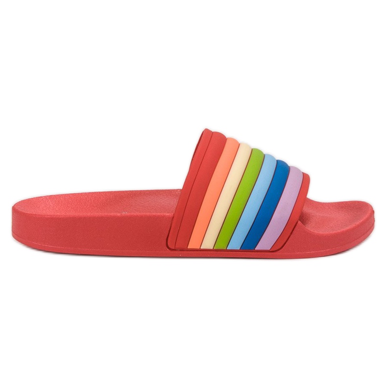 Sweet Shoes Flip Flops din cauciuc colorat roșu multicolor Sweet Shoes Flip Flops din cauciuc colorat roșu multicolor