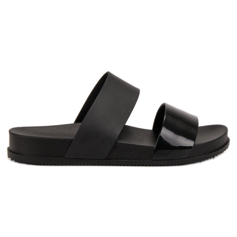SHELOVET Papuci de cauciuc la modă negru SHELOVET Papuci de cauciuc la modă negru