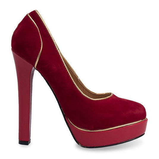 Stilete clasice pe platformă 805 Roșu