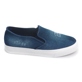 Blugi Slip On K-89 Blue Navy albastru marin albastru