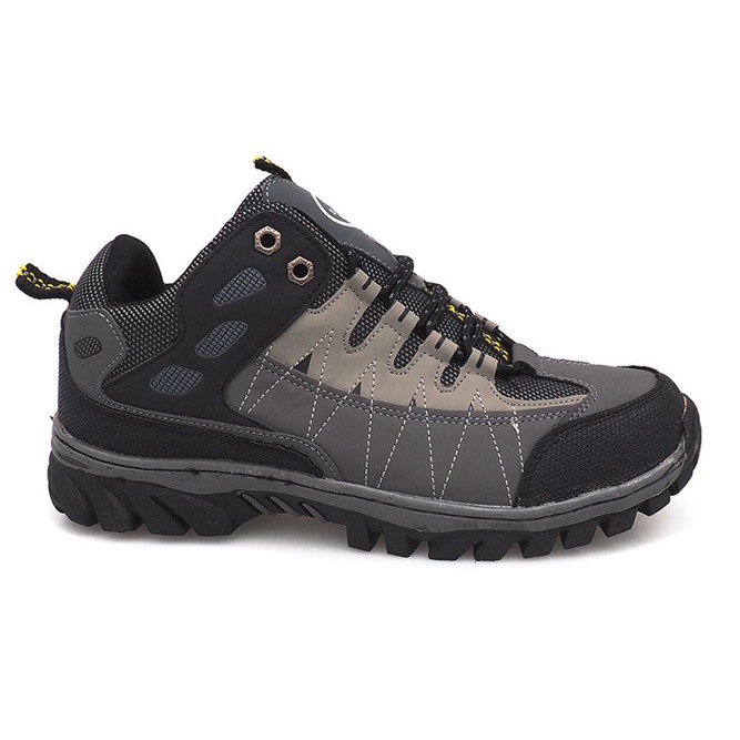 Pantofi de trekking bărbați gri M317 negru multicolor