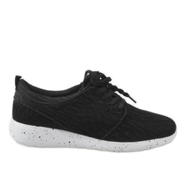 Pantofi sport bărbați negri M637-1 negru Pantofi sport bărbați negri M637-1 negru
