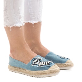 L-1047 espadrile albastre albastru