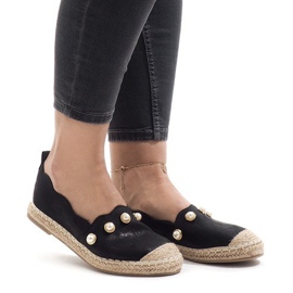 Espadrile negre A7-002 negru