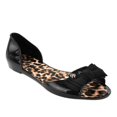 Balerini din cauciuc negru melissa cu arc DD506-1