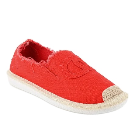 Espadrile alunecare roșii XY2618-4 roșu