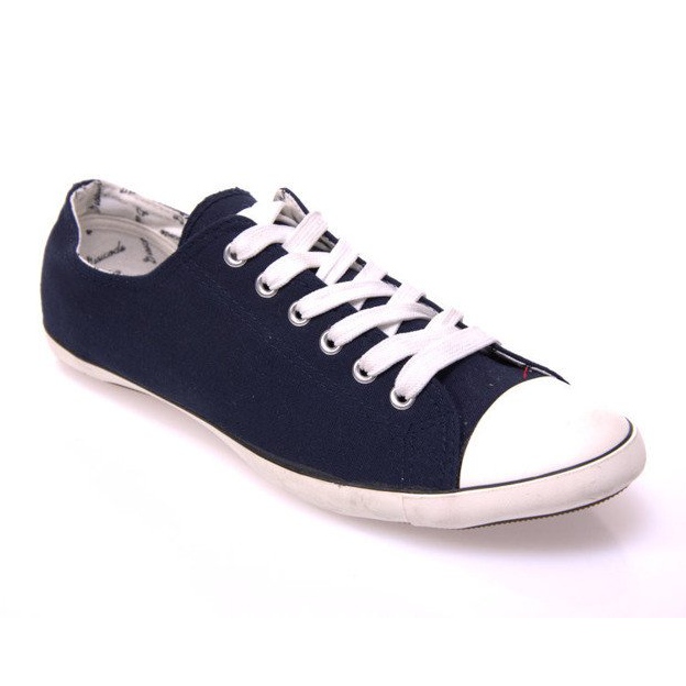 Adidași din material 123 Blue Navy albastru marin