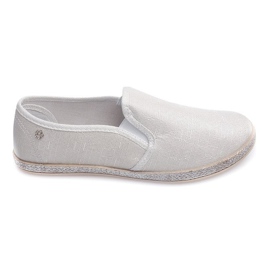 Adidași strălucitori Espadrile B740 Alb Adidași strălucitori Espadrile B740 Alb