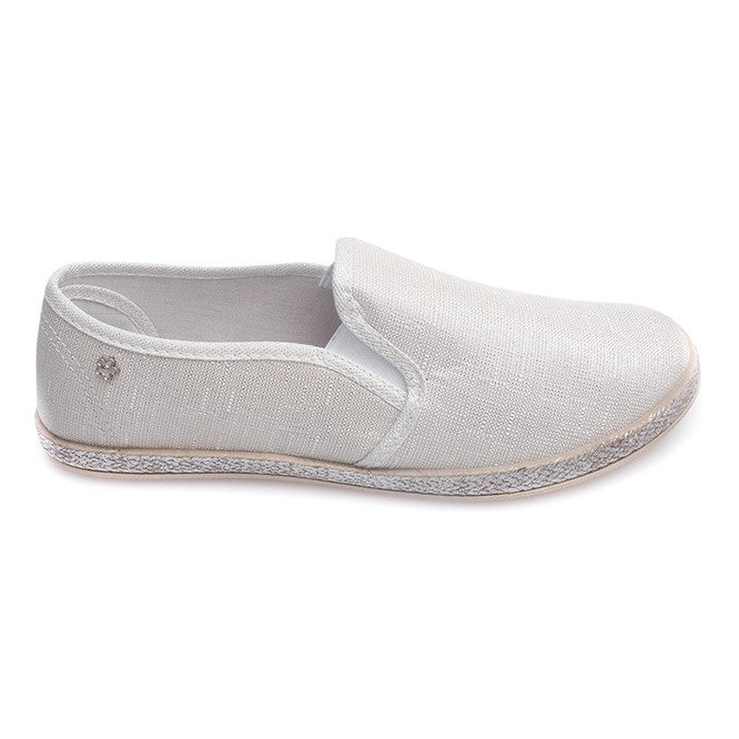 Adidași strălucitori Espadrile B740 Alb Adidași strălucitori Espadrile B740 Alb