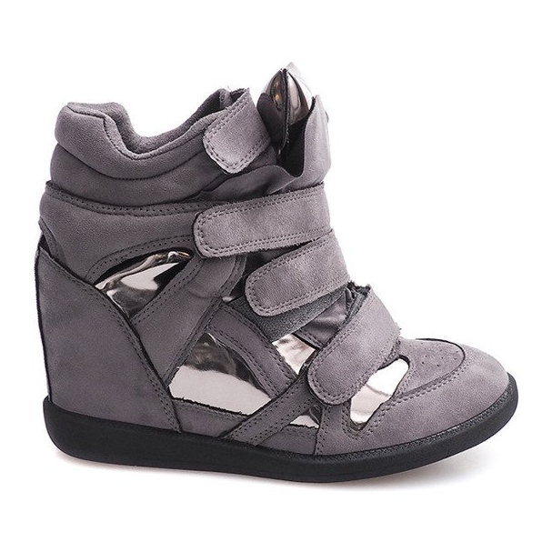 Tenisi Pană Cu Velcro 6041 Gri Tenisi Pană Cu Velcro 6041 Gri