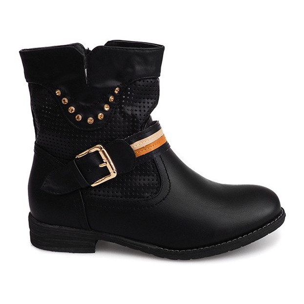 Cizme ajurate Cowboy HC230 Negru