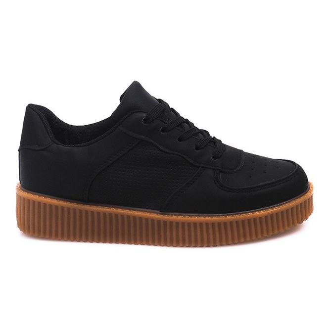 Creepers Boots On Platform B3136B-SP Negru