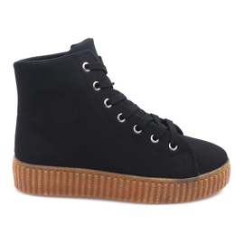 Cizme Creepers Pe Platforma Neagră AM-1103 negru Cizme Creepers Pe Platforma Neagră AM-1103 negru