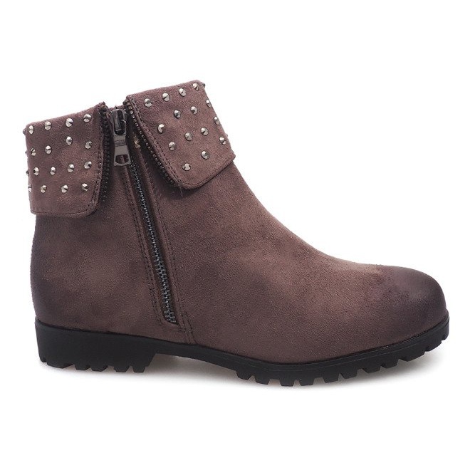 Cizme din piele de căprioară 6100-PA Gri