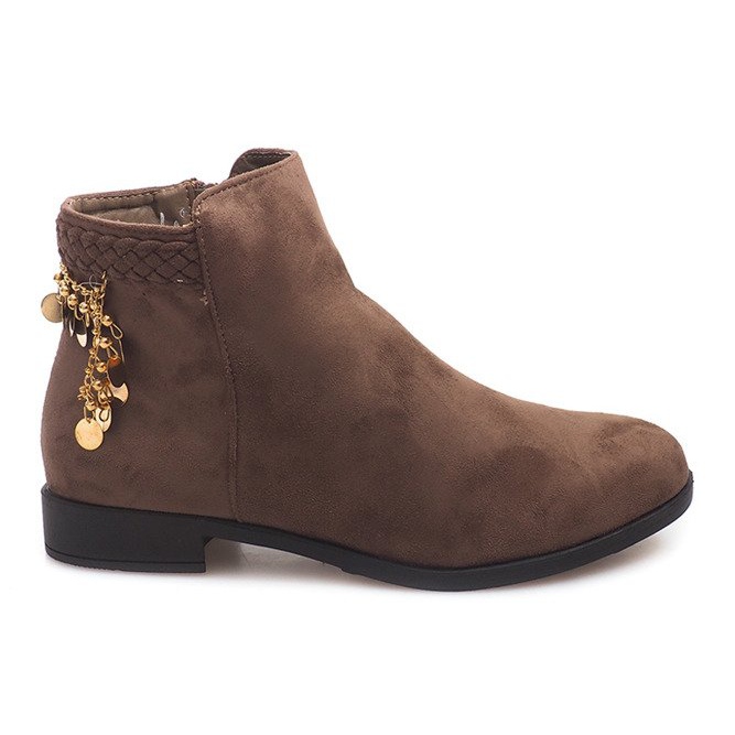 Cizme din piele de căprioară LL113 kaki verde