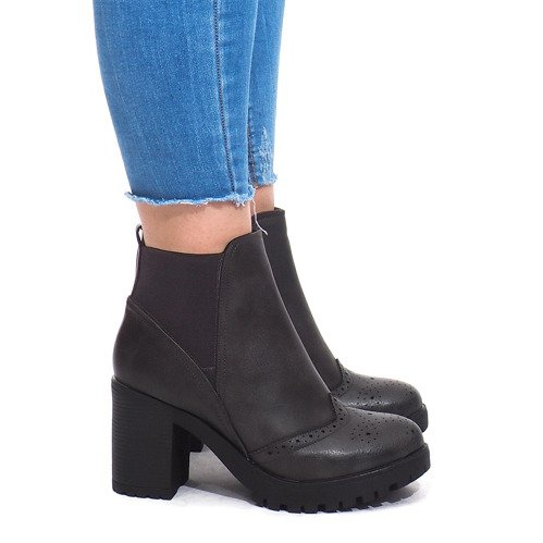 Cizme calde 35-611 Gri