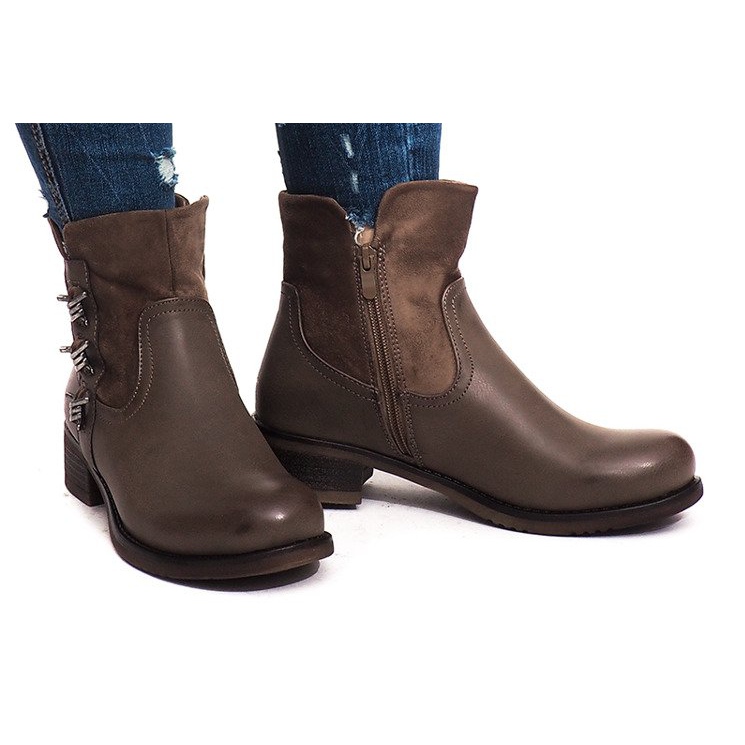 Cizme calde 4417 Kaki multicolor verde