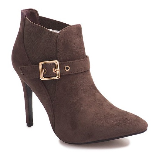 Cizme cu toc înalt de piele întoarsă PK097 Kaki multicolor verde Cizme cu toc înalt de piele întoarsă PK097 Kaki multicolor verde