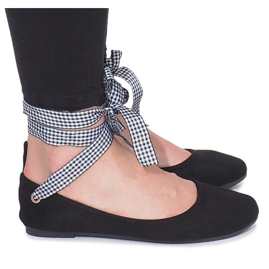 Balerini negri cu fundă de la Acro negru