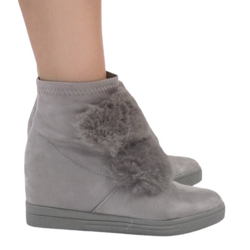 Adidași cu izolație gri H6503A-26 Adidași cu izolație gri H6503A-26