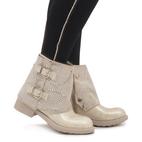 Marquiiz Cizme decorate cu aur 6352-PA de aur