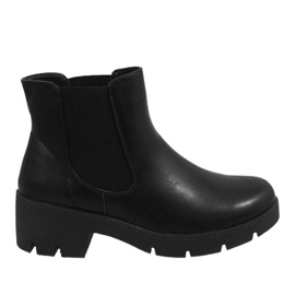 Tocuri înalte izolate negre 9996-3 negru