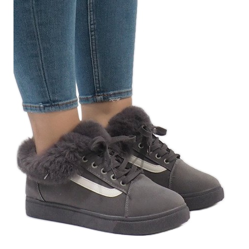 Cizme gri, adidași cu izolație FB-186