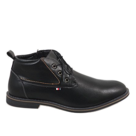 Pantofi bărbați cu izolație neagră 9W-BK86417 negru