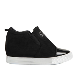Adidași negri pe pană DD394-4 negru Adidași negri pe pană DD394-4 negru