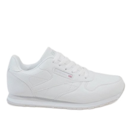 Pantofi sport de modă albi LXC-7236 Pantofi sport de modă albi LXC-7236