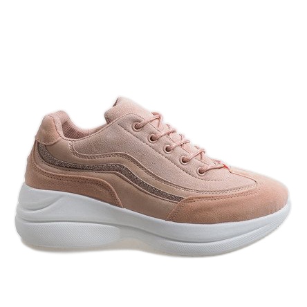 Pantofi sport la modă roz 1865
