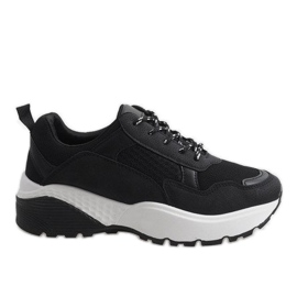 Pantofi sport negri la modă LT017 negru Pantofi sport negri la modă LT017 negru
