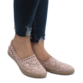 Adidași din dantelă roz JX57P Adidași din dantelă roz JX57P