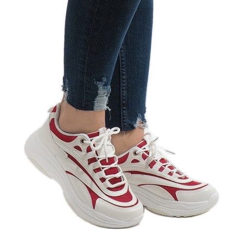 Pantofi sport de modă albi BO-15 Pantofi sport de modă albi BO-15