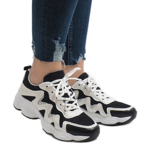 Pantofi sport negri la modă KB-153 negru