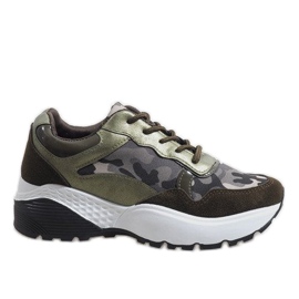 Încălțăminte sport verde la modă, camo LT013 Încălțăminte sport verde la modă, camo LT013