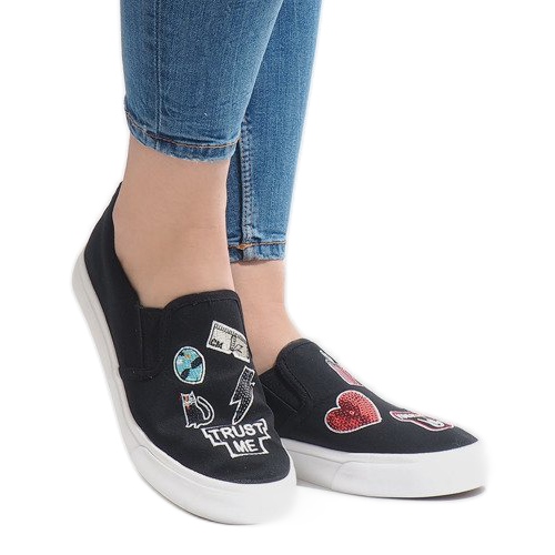 Adidași alunecați negri NB102P negru Adidași alunecați negri NB102P negru