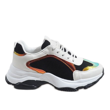 Pantofi sport negri la modă 2018-6 alb negru