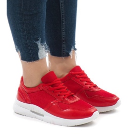 Încălțăminte sport roșie la modă LS180406 roșu